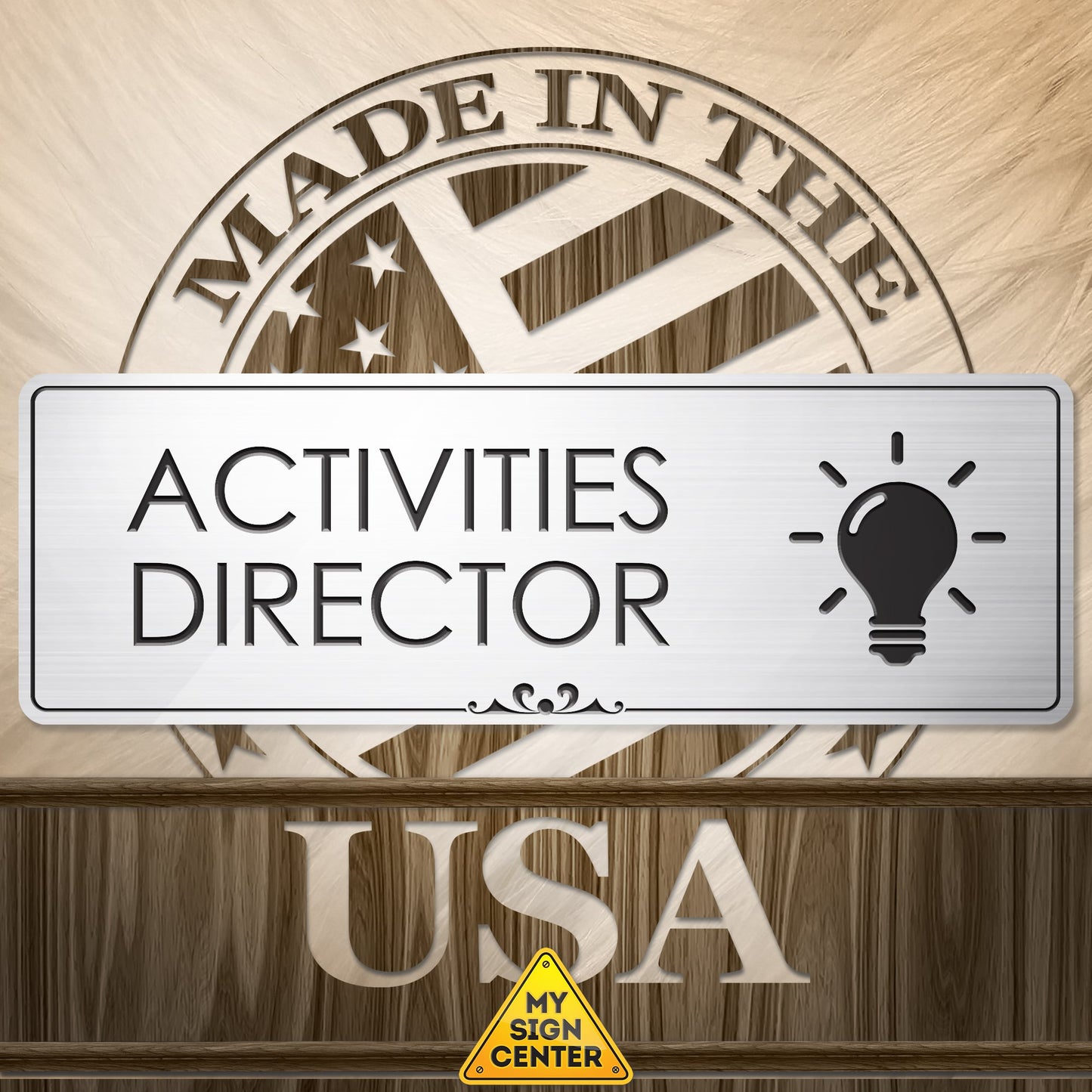 Activities Director Sign Funny Desk Gifts Sign