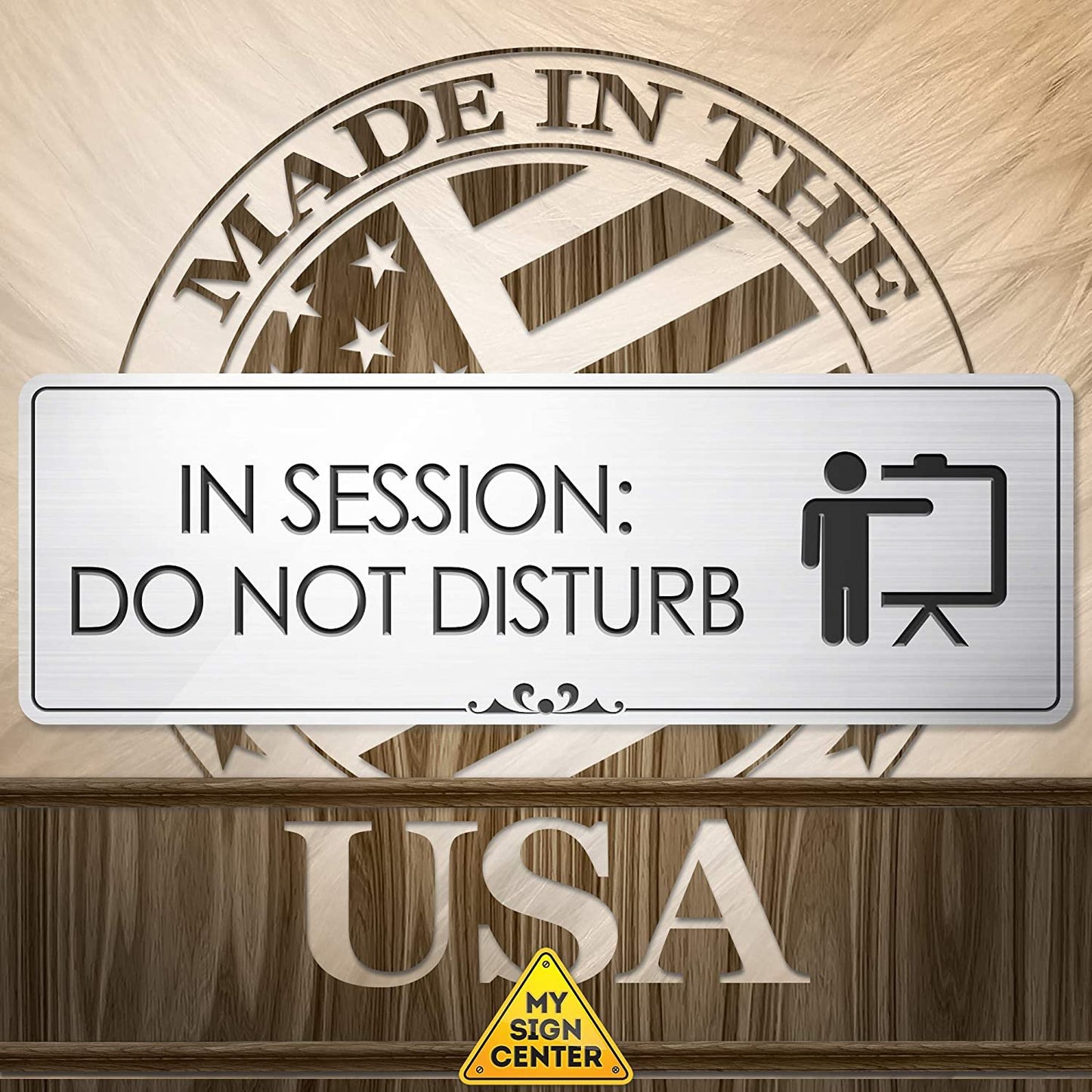 in Session Do Not Disturb - Laser Engraved Sign