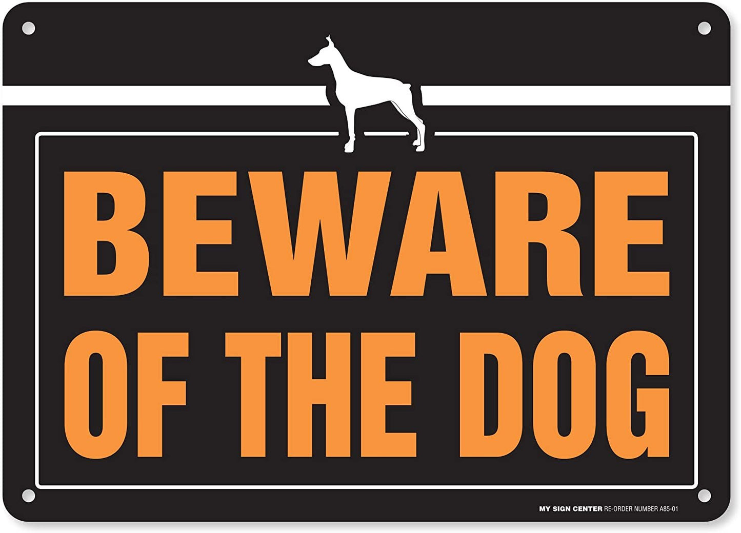 Beware of The Dog Laminated Warning Sign