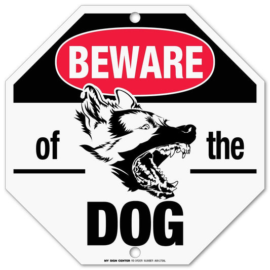 Beware of Dog Sign Warning