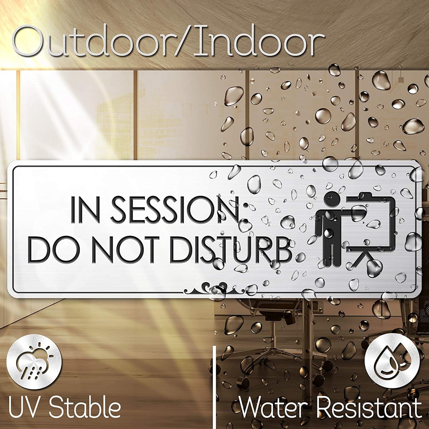 in Session Do Not Disturb - Laser Engraved Sign