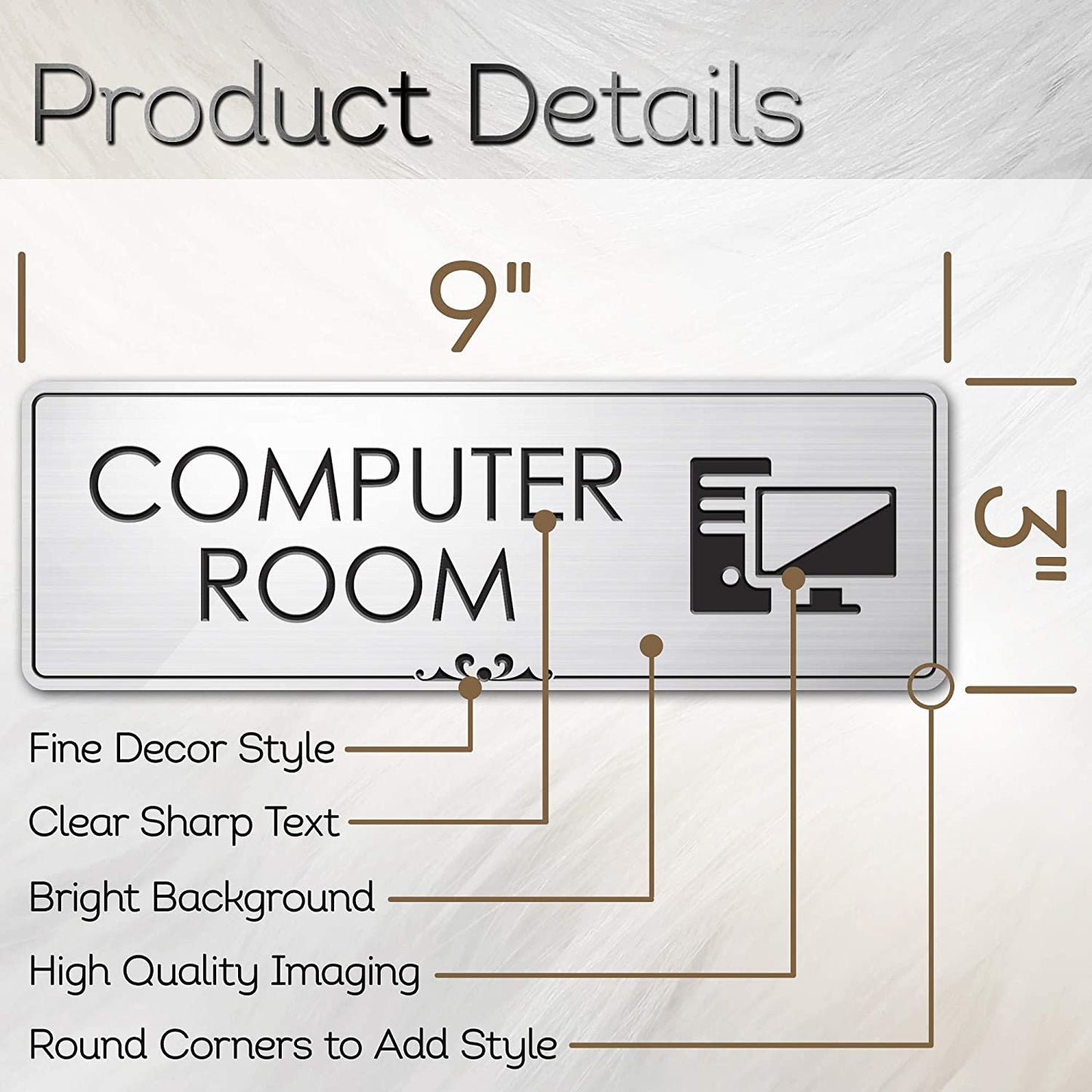 Computer Room Sign for Office/Workplace Storage