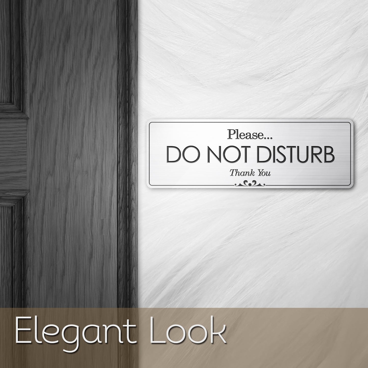 Please Do Not Disturb Thank You - Laser Engraved Sign