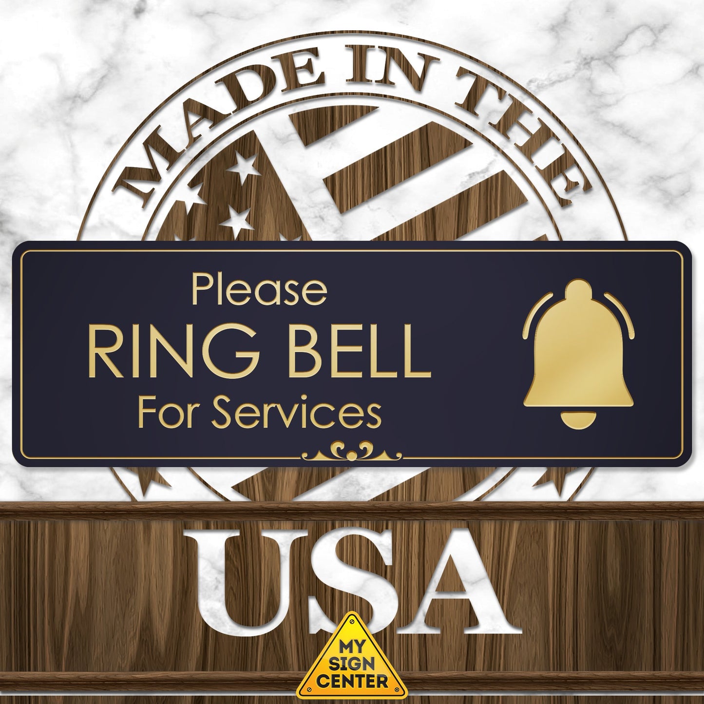 Please Ring Bell for Service Sign Office Ring for Assistance