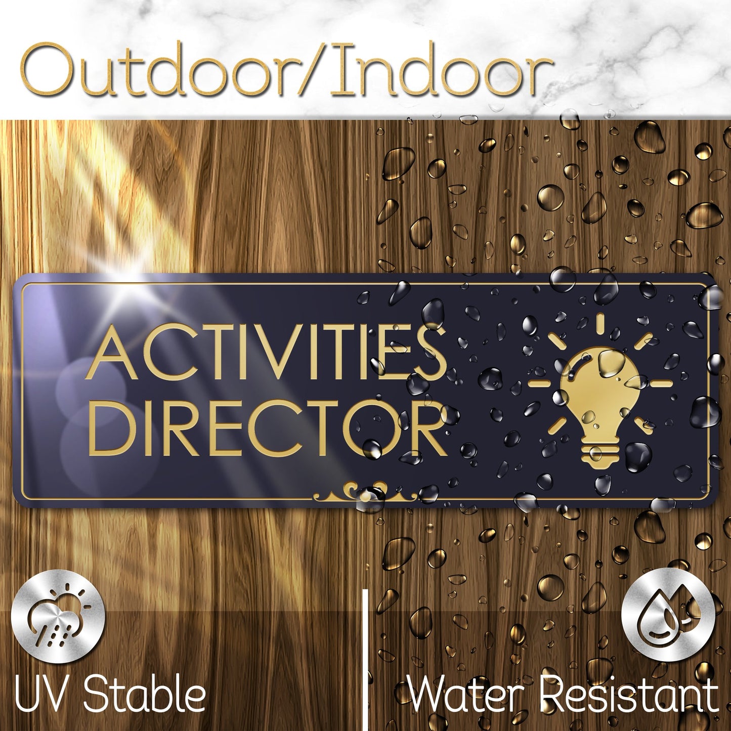 Activities Director Sign Funny Desk Gifts Sign