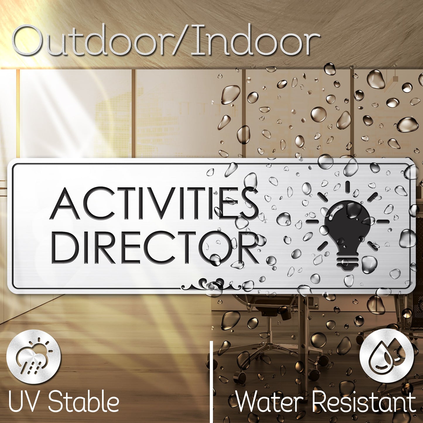 Activities Director Sign Funny Desk Gifts Sign