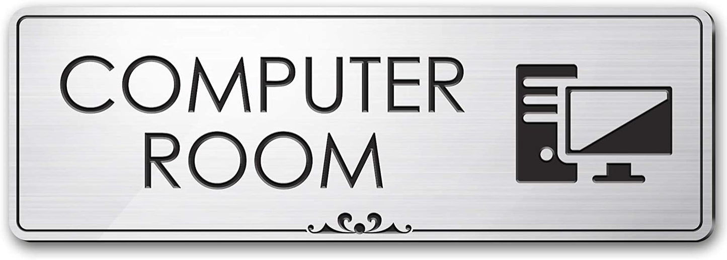 Computer Room Sign for Office/Workplace Storage