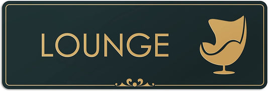 Lounge with Icon - Laser Engraved Sign 1