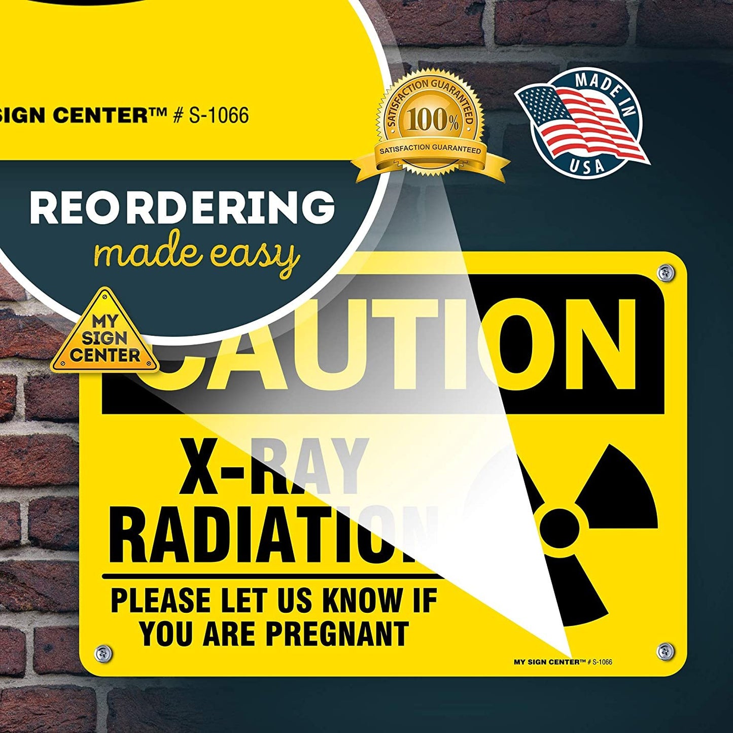 ﻿Caution X Ray Radiation Sign Please Inform If Pregnant