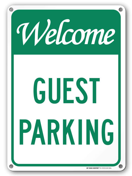 Welcome Guest Parking Sign