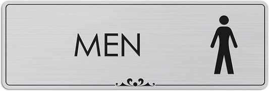Men's Restroom - Laser Engraved Sign