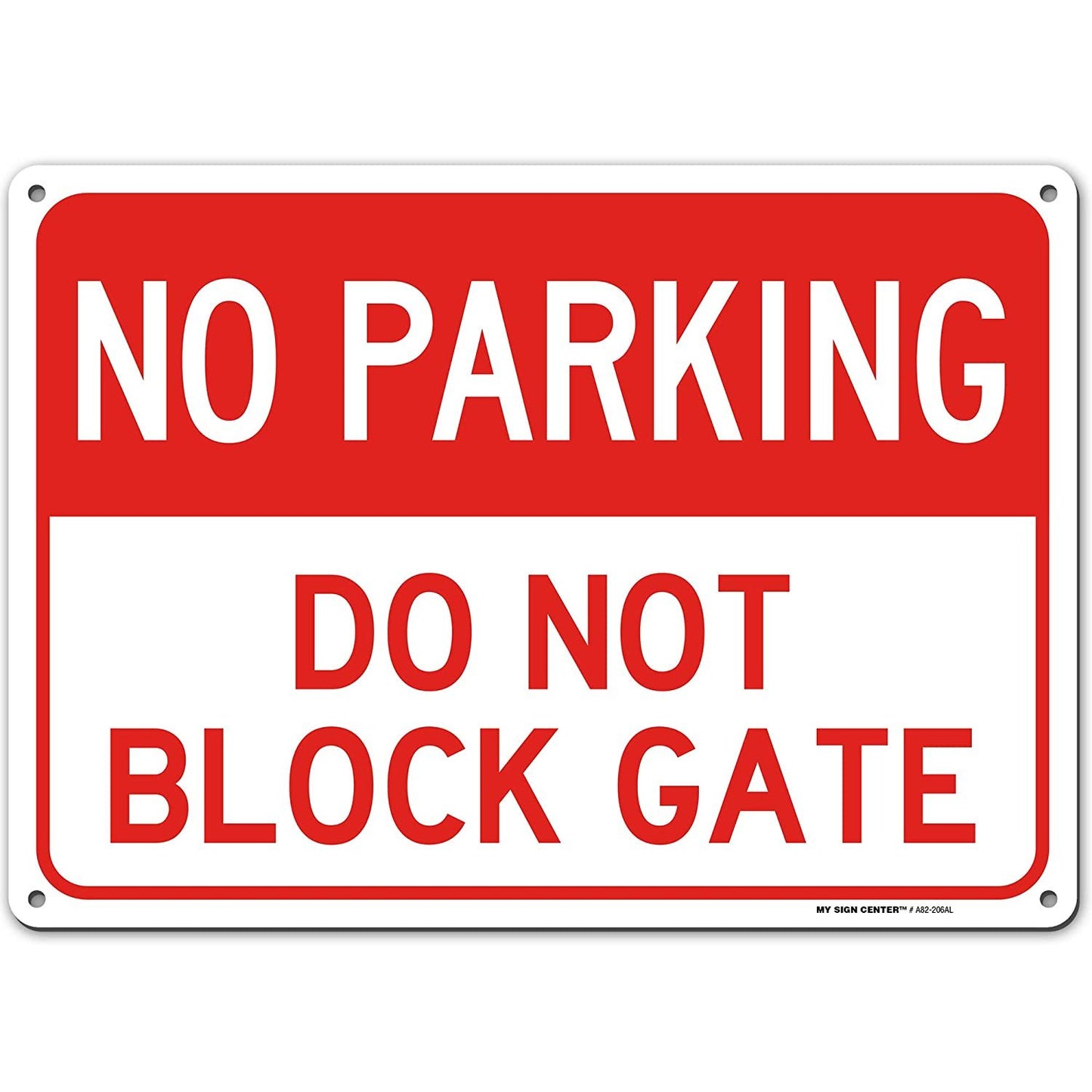 No Parking Driveway Sign Do Not Block Gate