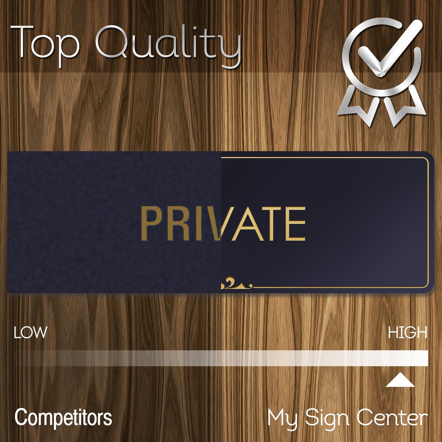 Private - Laser Engraved Sign