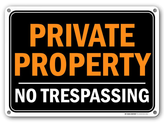 Private Property No Trespassing Sign 1