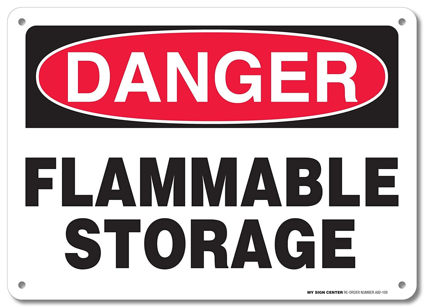 Danger Flammable Storage Sign
