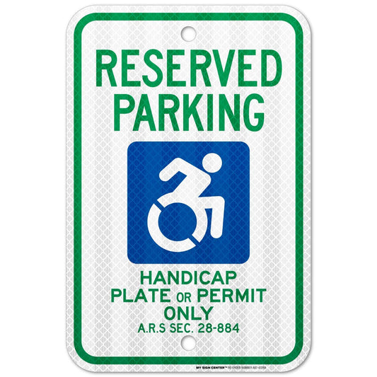 Reserved Handicap Parking Sign, Handicap Parking Only