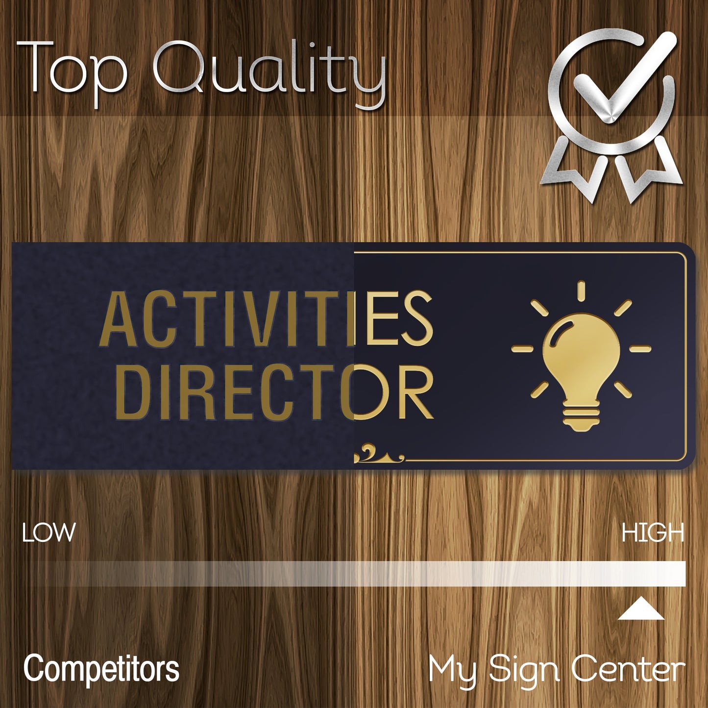 Activities Director Sign Funny Desk Gifts Sign