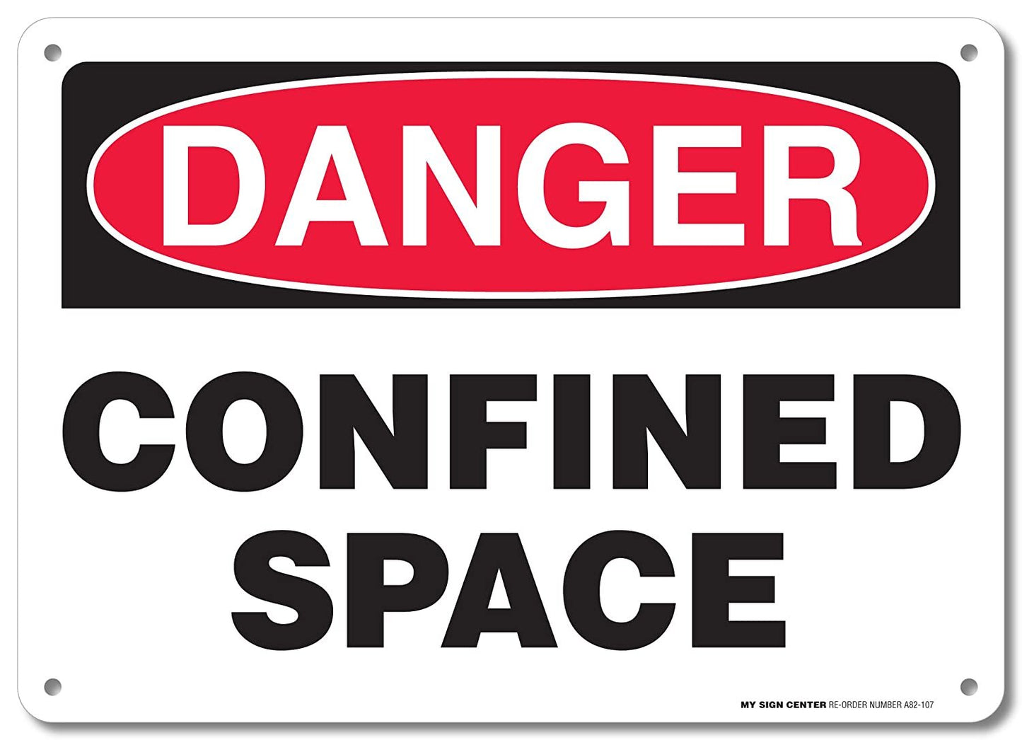 Danger Confined Space Sign