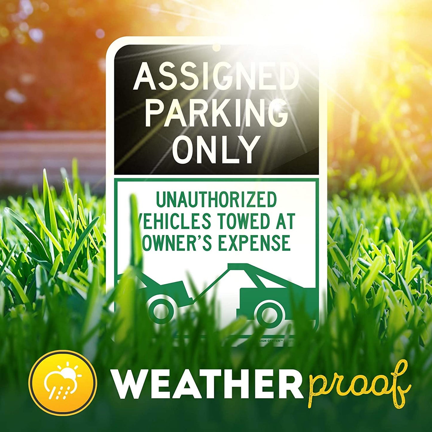 Assigned Parking Only Unauthorized Vehicles Will Be Towed Sign