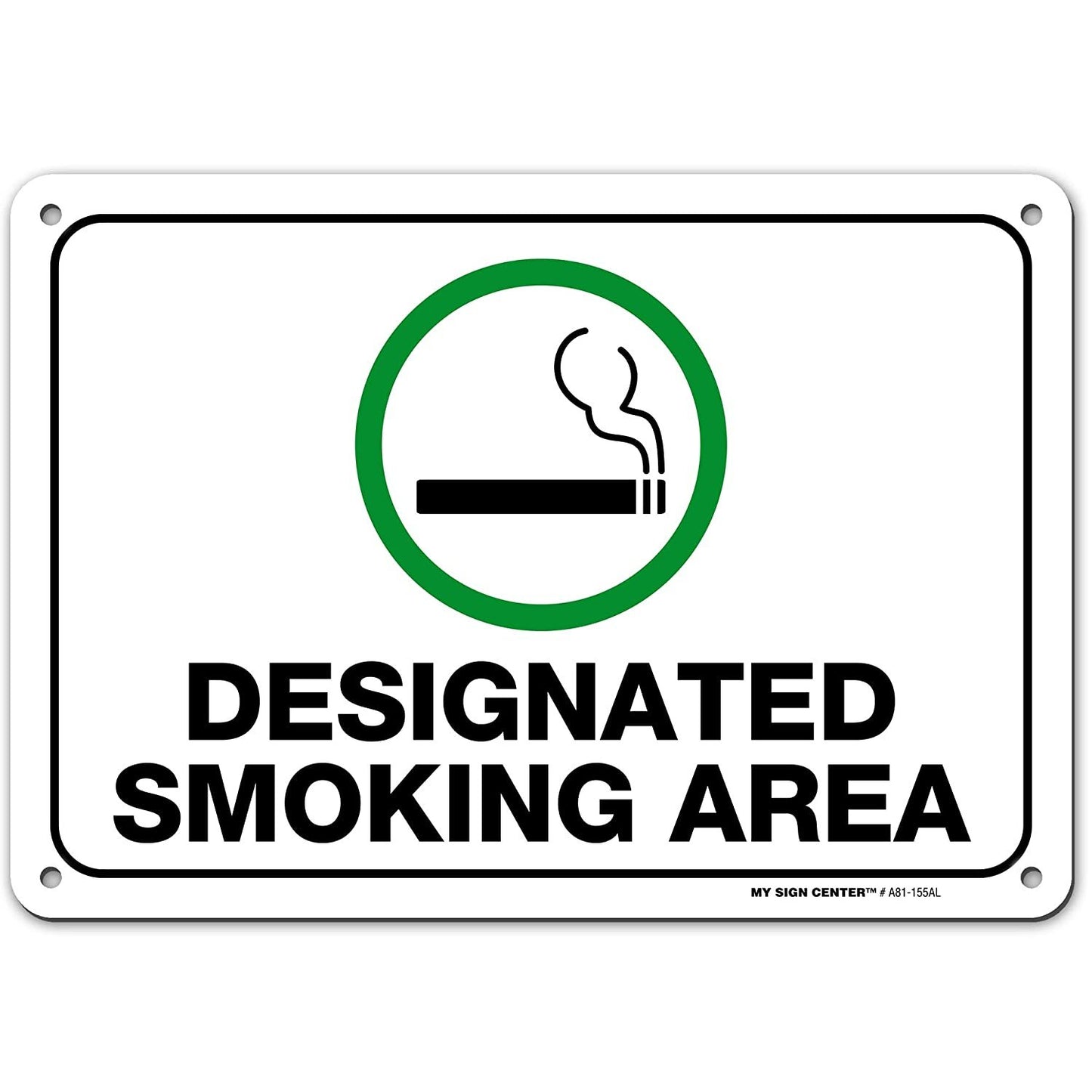 Designated Smoking Area Sign by My Sign Center