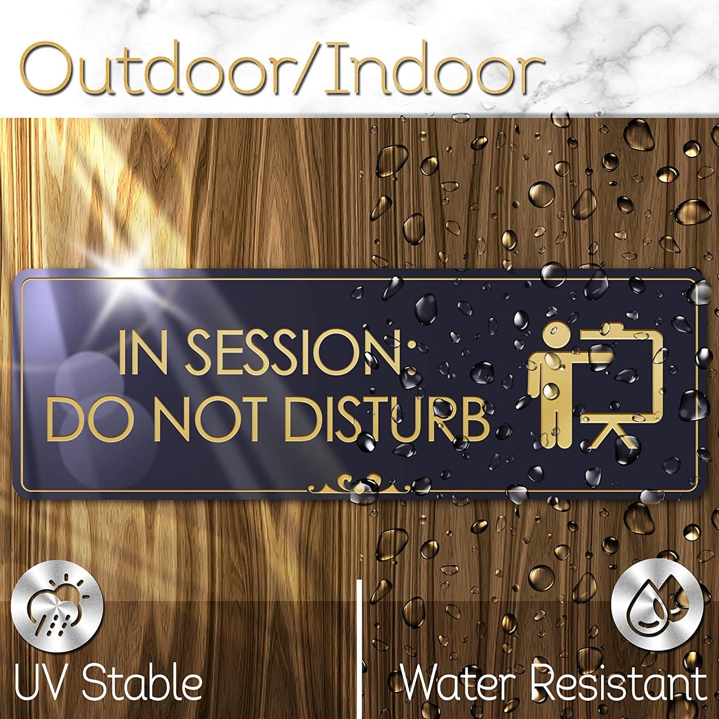 in Session Do Not Disturb - Laser Engraved Sign