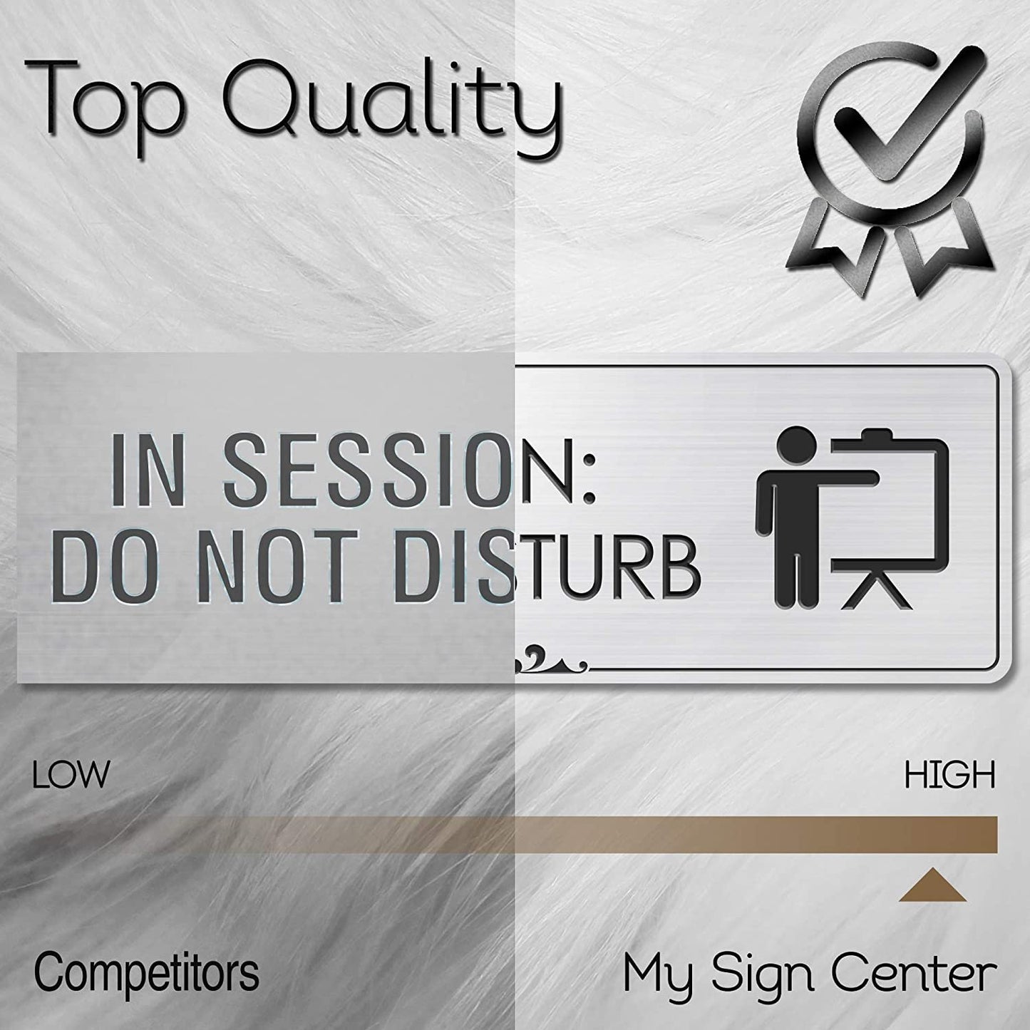 in Session Do Not Disturb - Laser Engraved Sign