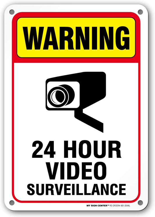 Under Video Surveillance Sign, CCTV Warning