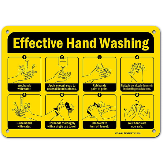Effective Hand Washing Sign