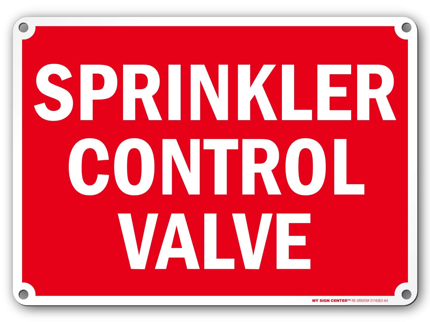 Sprinkler Control Valve Sign