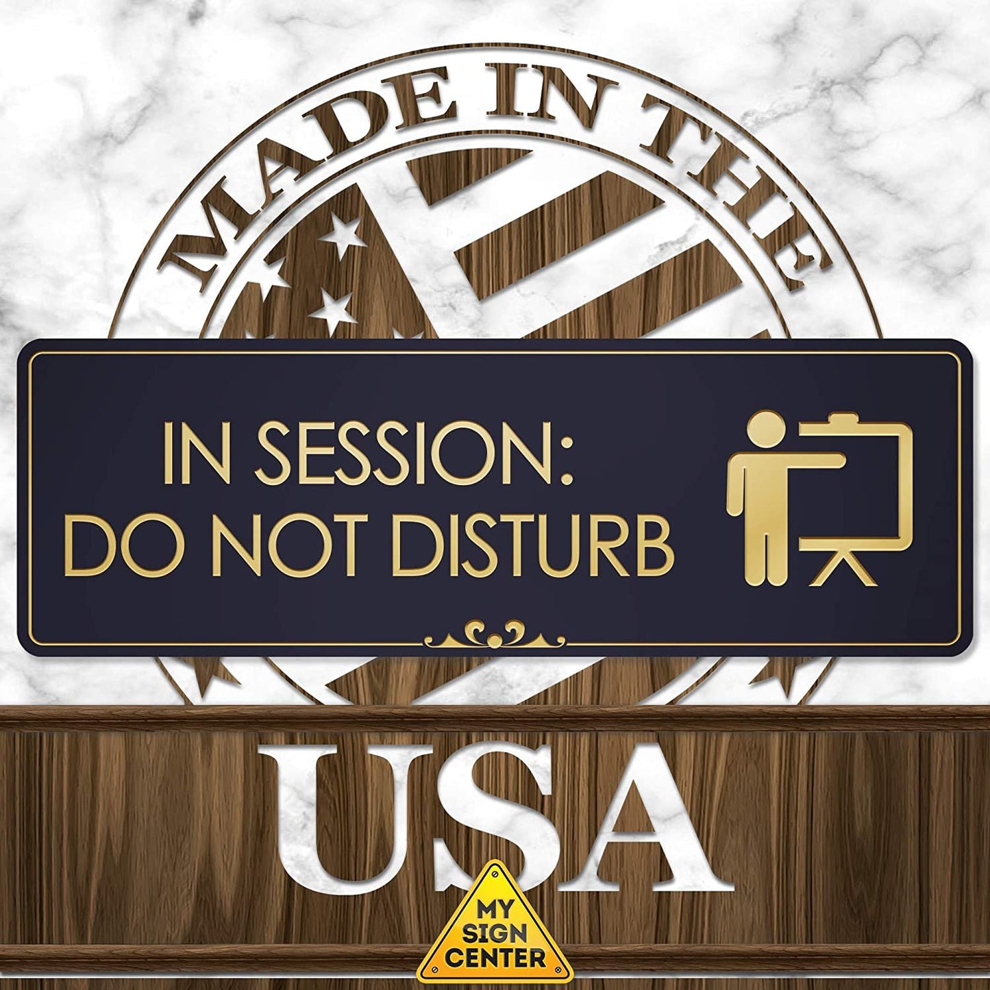 in Session Do Not Disturb - Laser Engraved Sign