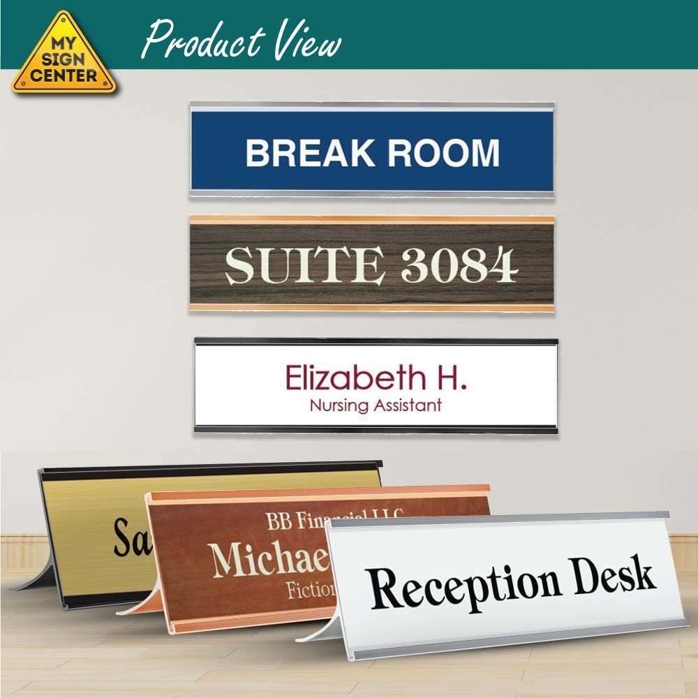 Personalized Business Desk Name Plate, Desk, Wall, Laser Engraved