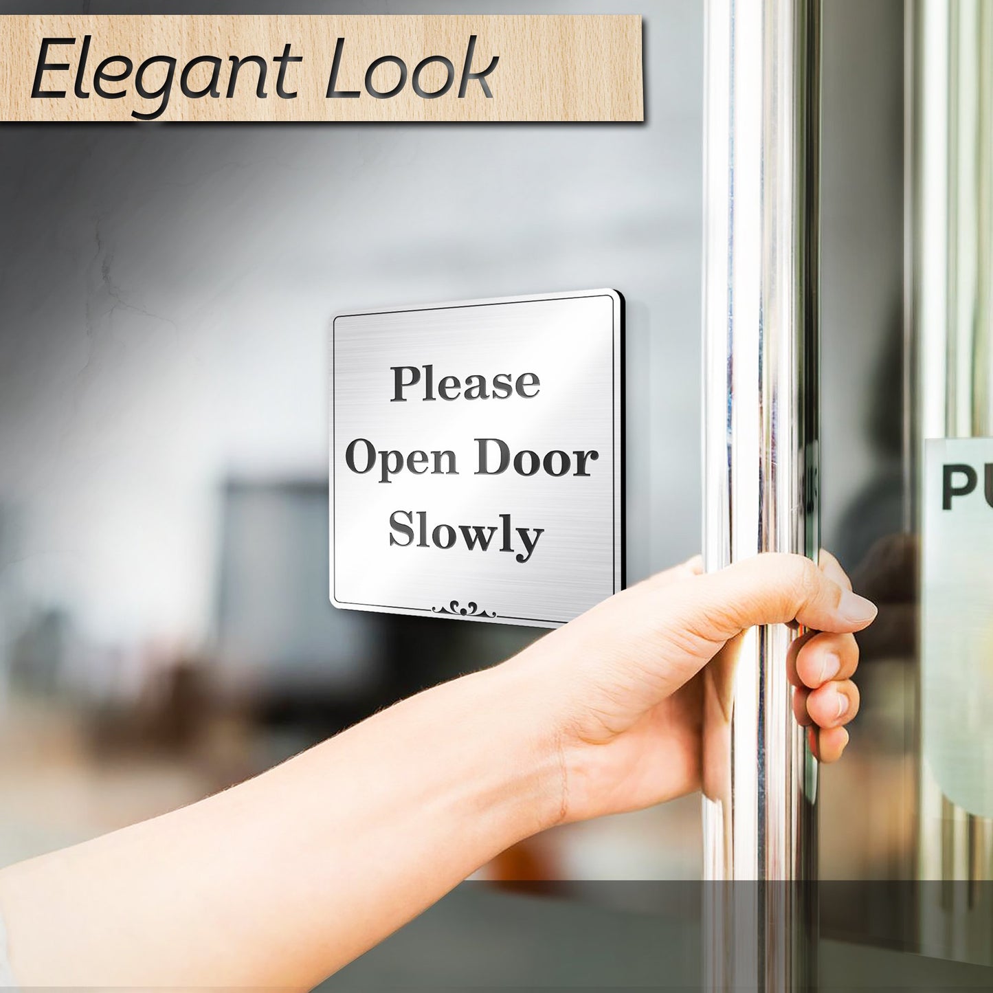 Office Name Plates For Doors Customized and Personalized Message and Room ID Sign