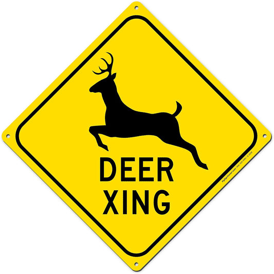 Deer Crossing Sign Diamond Shape Deer Warning Road sign