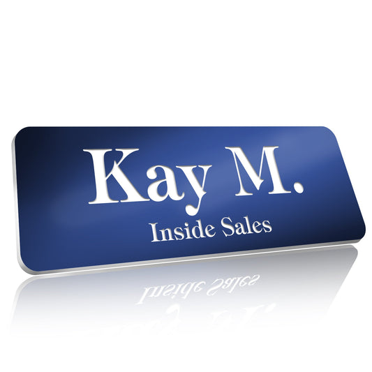 Personalized Name Tags with Pin, 1" x 3"