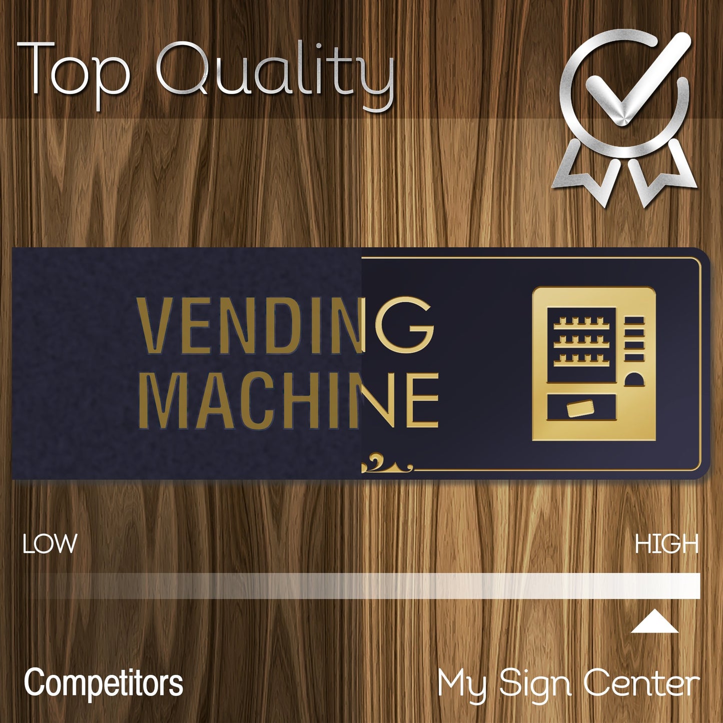 Vending Machines for Business Lunch Room Sign
